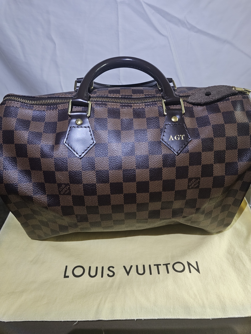 Louis Vuitton Brown Damier Speedy 30 Satchel - Picture 9 of 15